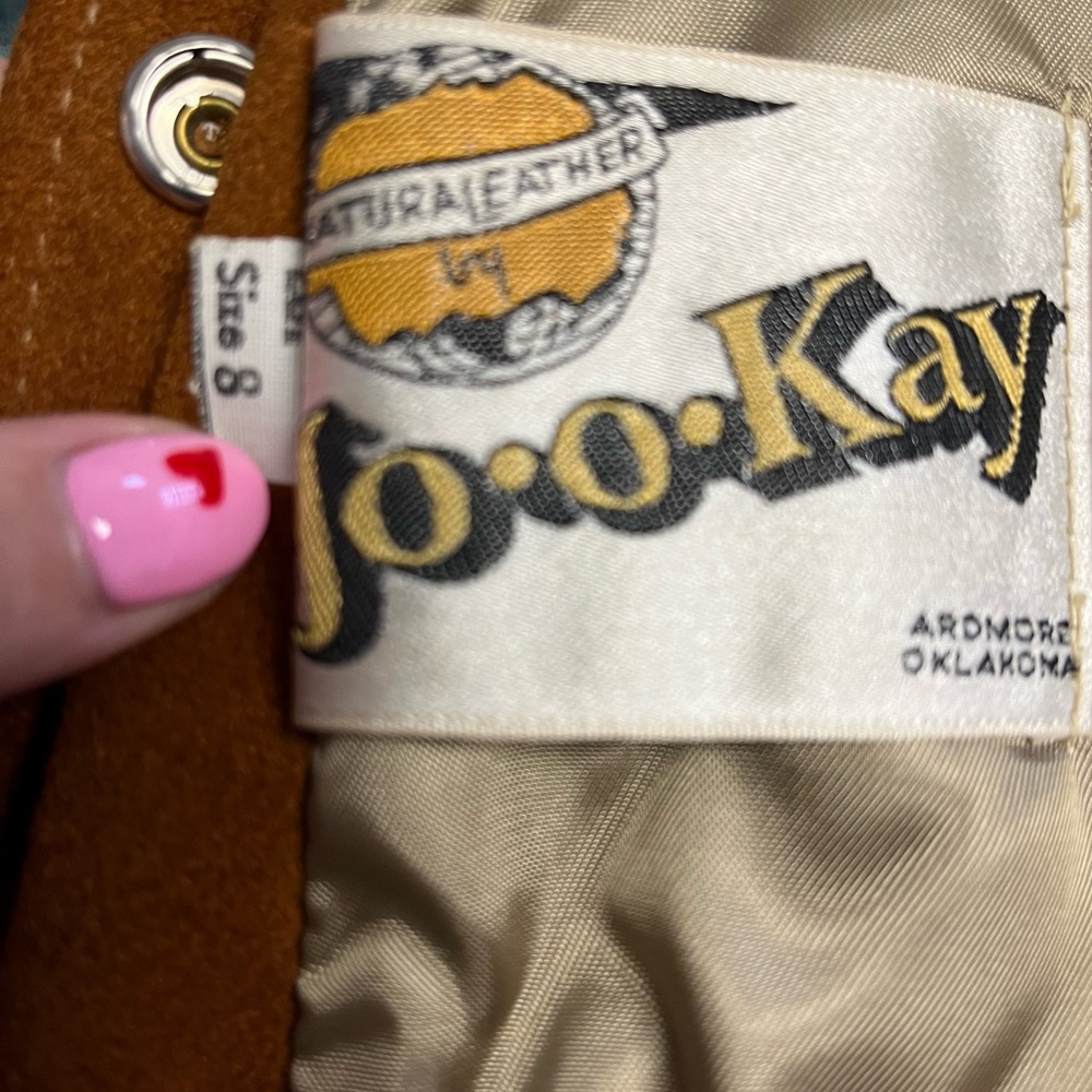 Vintage suede fringed jacket - Picture 4 of 4